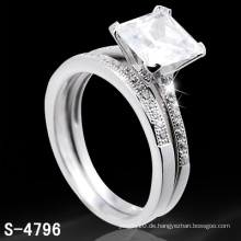Silberschmuckring mit Diamantring (S-4796. JPG)